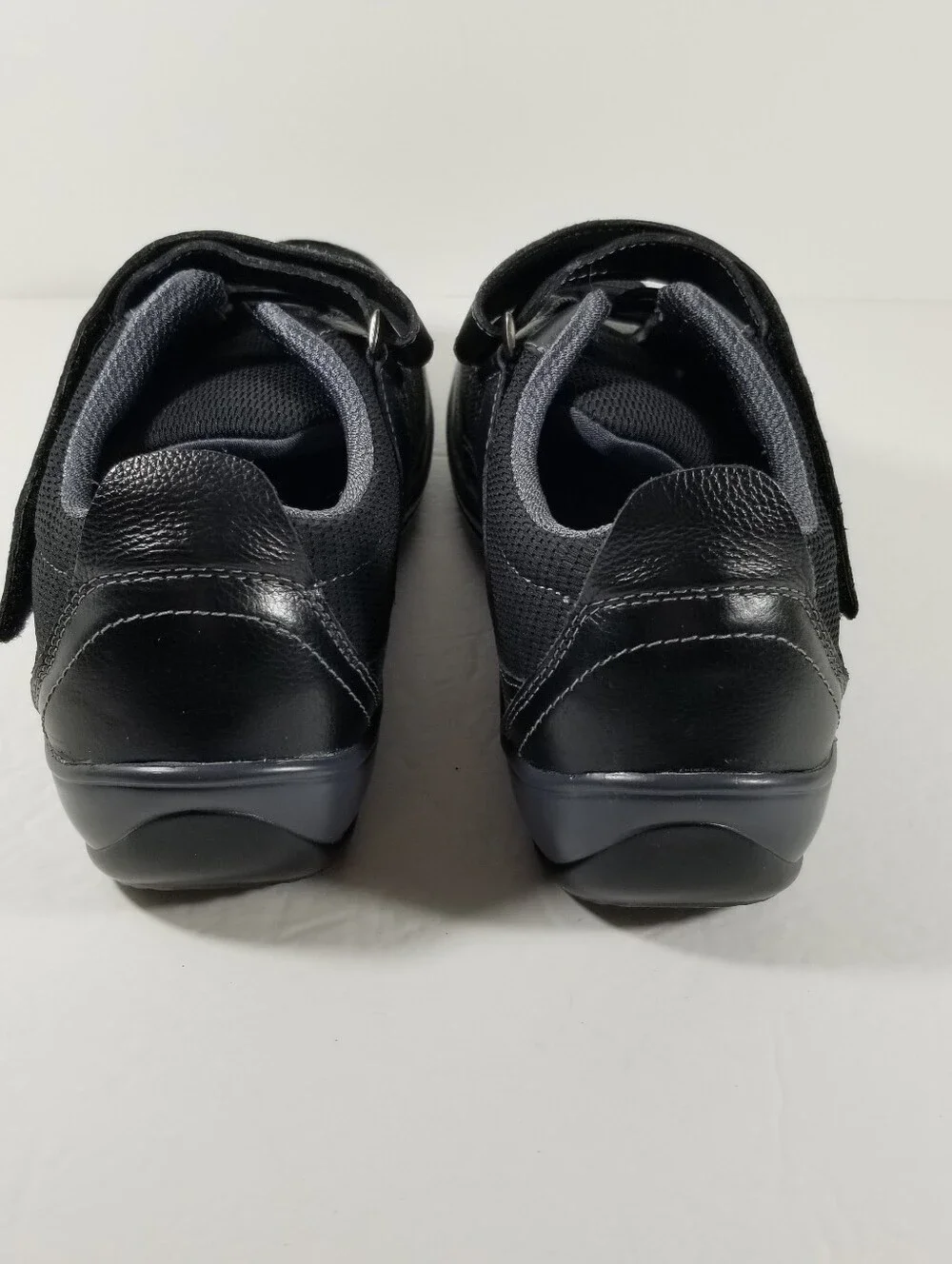 Orthofeet Breeze 835 Shoes Women's 9 Extra Wide Black Leather Walking Sneakers